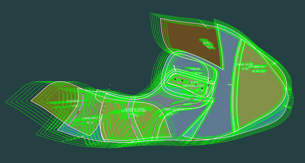 Digitales Schnittmuster Schuhe A4 - Letter PDF, Oxford Herrenschuhe 3, alle 9 Größen