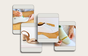Collage of shoemaking and footwear patternmaking images