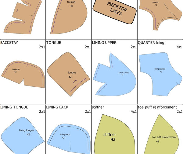 Men’s Lace-Up Ankle Boots PDF Pattern