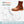 Brown leather boot with shoe pattern and text on a white background