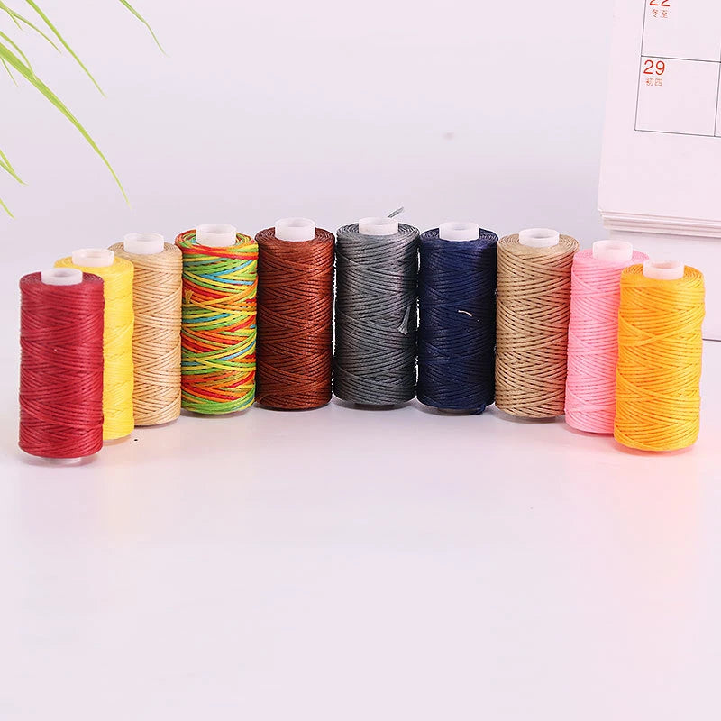 Waxed Thread For Leather, 50 meters 0.8 mm Thickness, Waxed For Hand Stitching