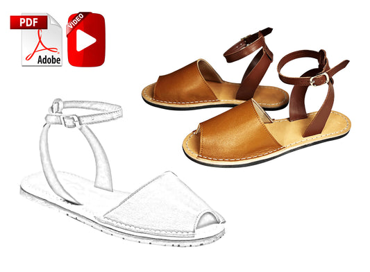 Digital Pattern shoes PDF Women Sandals, shoes all 9 sizes