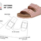 Digital Pattern shoes PDF, Women Birk Sandals, shoes all 9 sizes