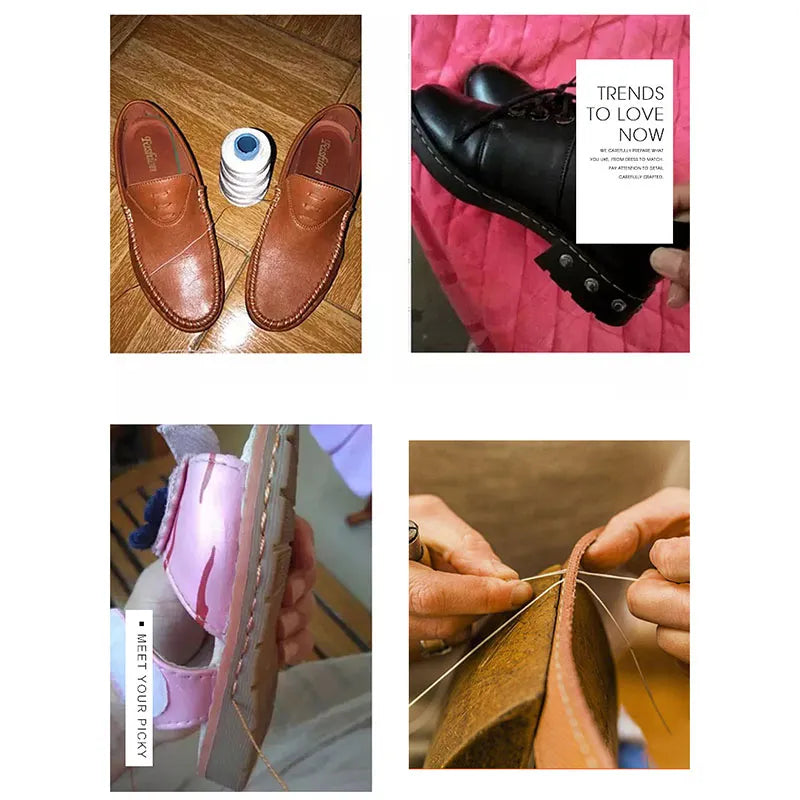 Leather Sewing Awl Set Replaceable, Multifunctional Shoes Repair Kit, DIY