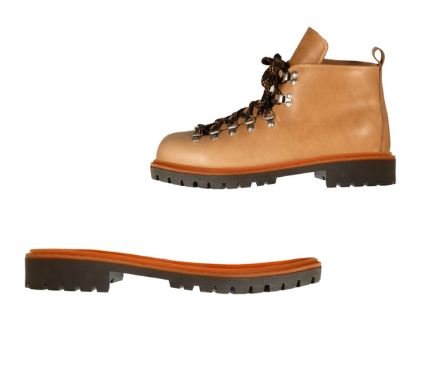 Men Shoe Sole, Boot shoes, Orange